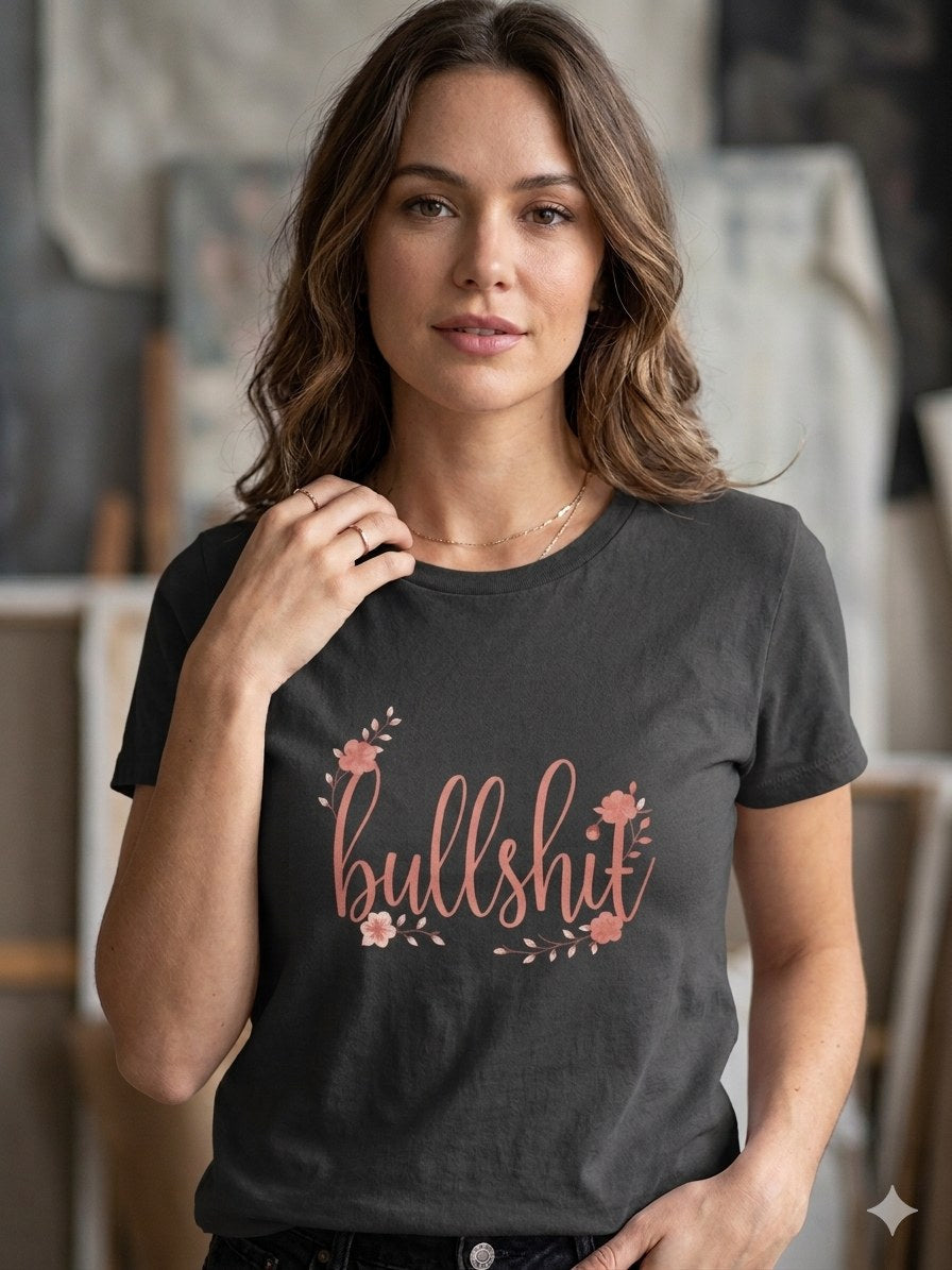 BS floral T-Shirt model photo